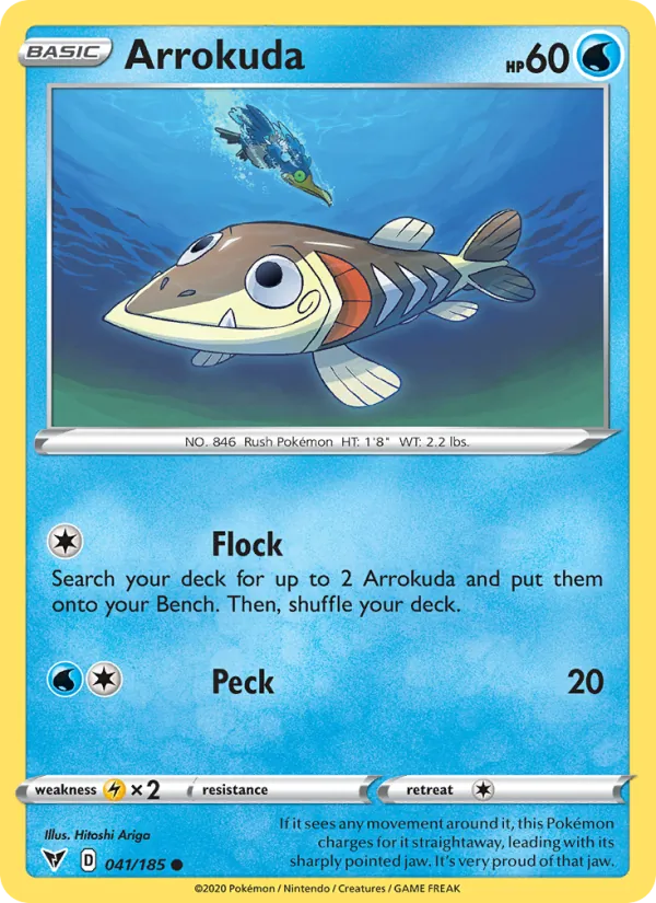 Embrochet 41/185 — SWSH4 – Vivid Voltage — Carte Pokémon anglaise