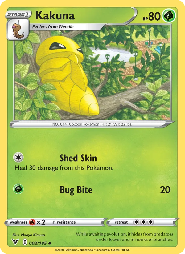 Coconfort 2/185 — SWSH4 – Vivid Voltage — Carte Pokémon anglaise
