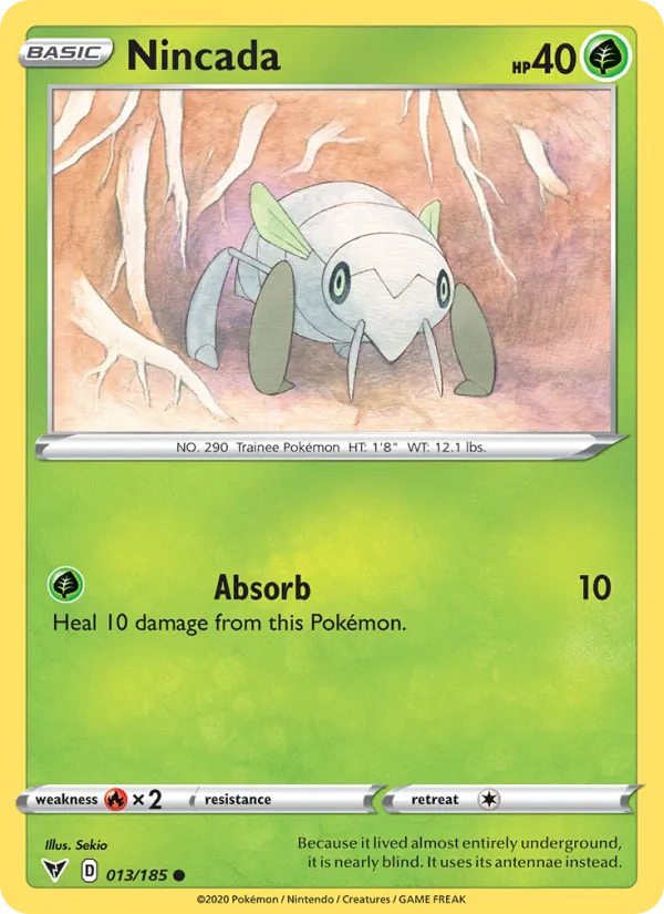 Ningale 13/185 — SWSH4 – Vivid Voltage — Carte Pokémon anglaise