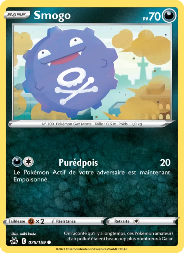 Smogo 75/159 — EB12.5 – Zénith Suprême — Carte Pokémon française
