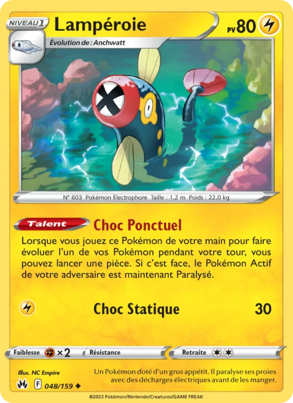 Lampéroie 48/159 — EB12.5 – Zénith Suprême — Carte Pokémon française