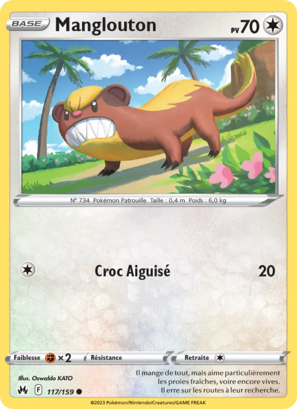 Manglouton 117/159 — EB12.5 – Zénith Suprême — Carte Pokémon française