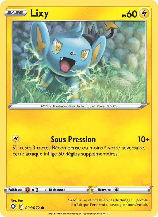 Lixy 31/72 — EB04.5 – Destinées Radieuses — Carte Pokémon française