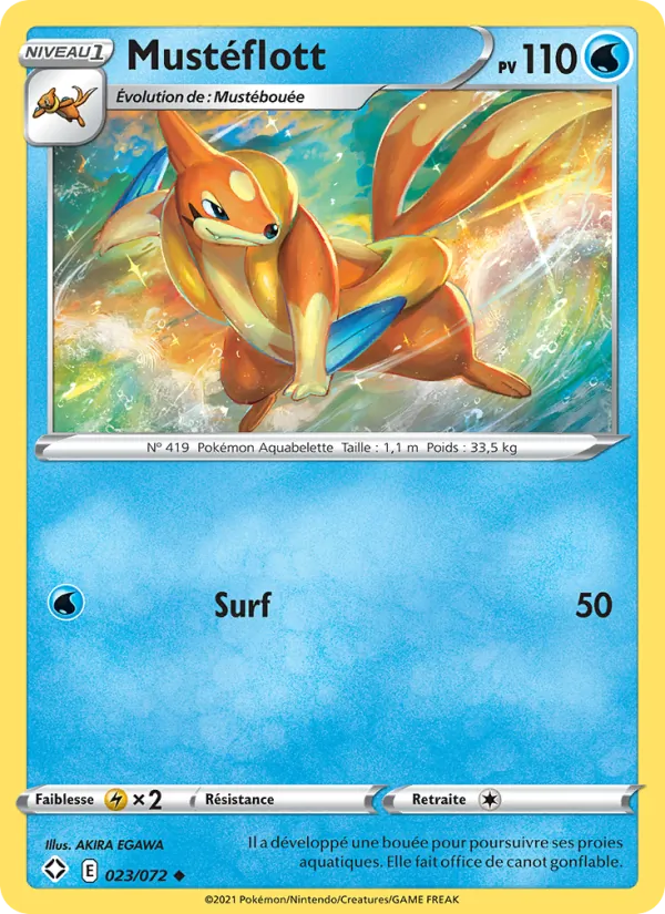 Mustéflott 23/72 — EB04.5 – Destinées Radieuses — Carte Pokémon française