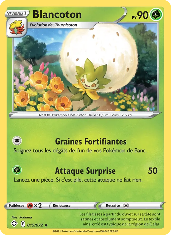 Blancoton 15/72 — EB04.5 – Destinées Radieuses — Carte Pokémon française