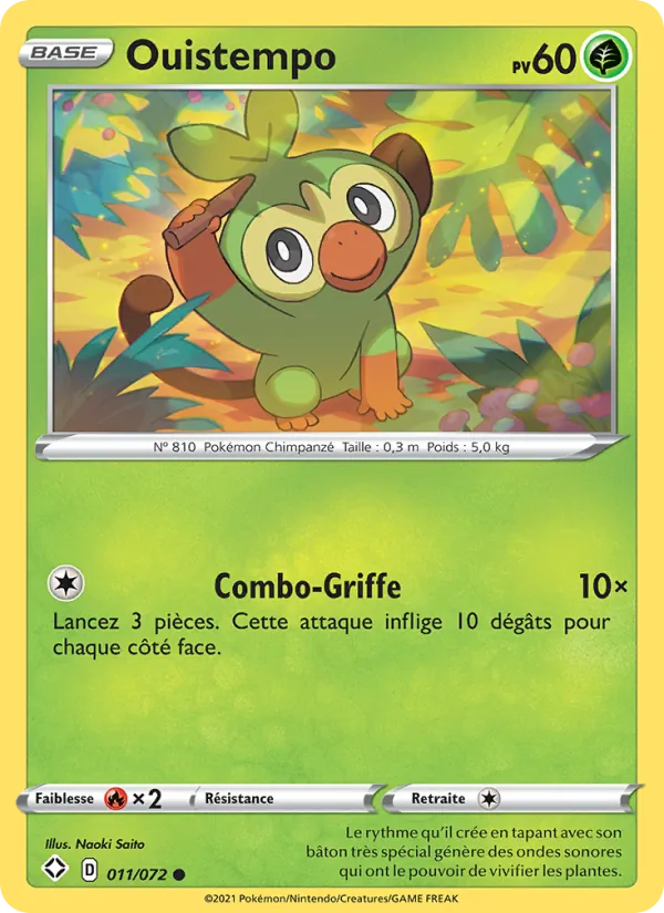 Ouistempo 11/72 — EB04.5 – Destinées Radieuses — Carte Pokémon française