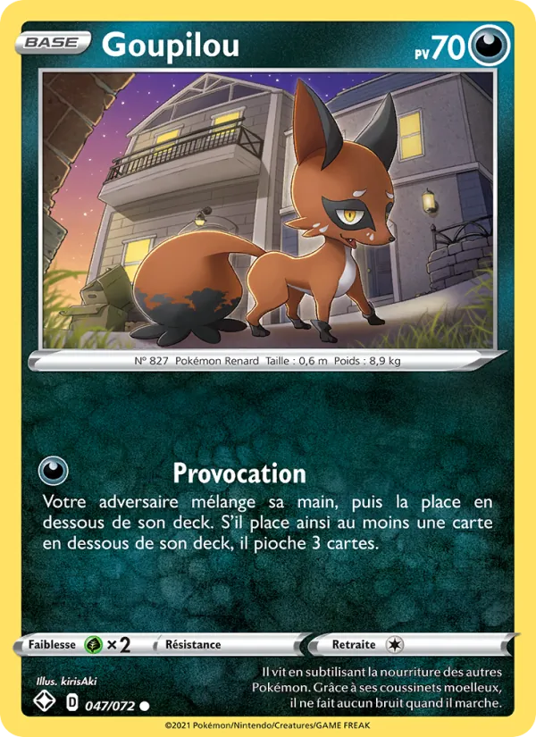 Goupilou 47/72 — EB04.5 – Destinées Radieuses — Carte Pokémon française
