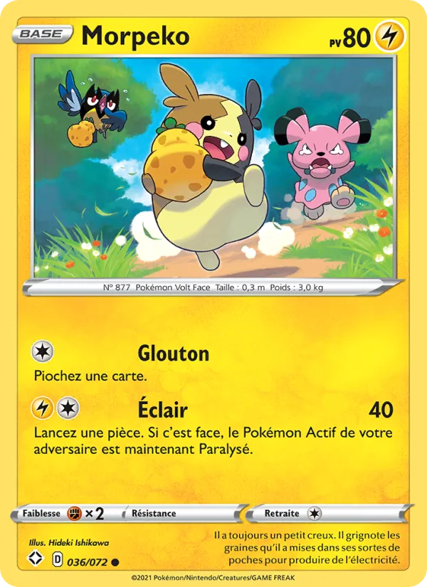 Morpeko 36/72 — EB04.5 – Destinées Radieuses — Carte Pokémon française