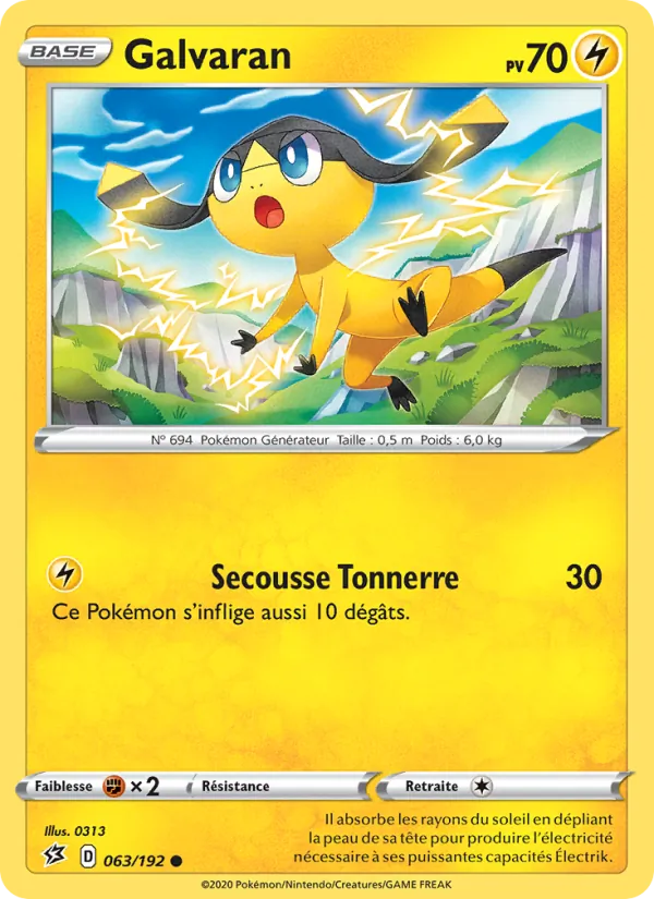 Galvaran 63/192 — EB02 – Clash des Rebelles — Carte Pokémon française