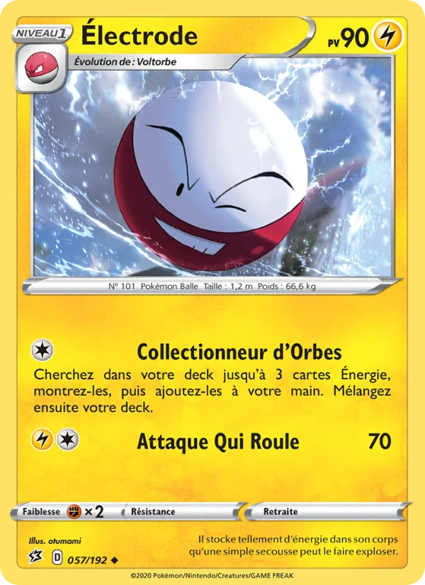 Électrode 57/192 — EB02 – Clash des Rebelles — Carte Pokémon française