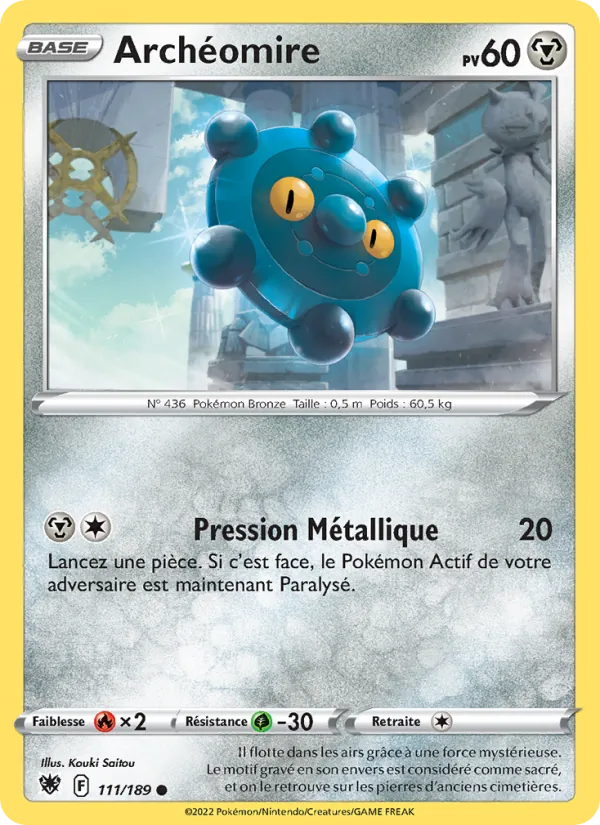 Archéomire 111/189 — EB10 – Astres Radieux — Carte Pokémon française