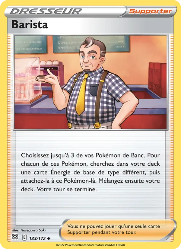 Barista 133/172 — EB09 - Stars Etincelantes — Carte Pokémon française