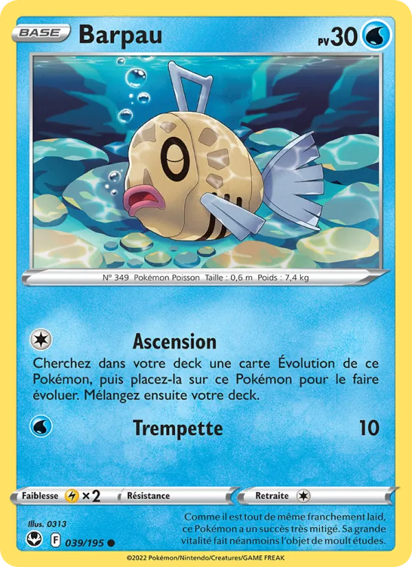 Barpau 39/195 — EB12 – Tempête Argentée — Carte Pokémon française