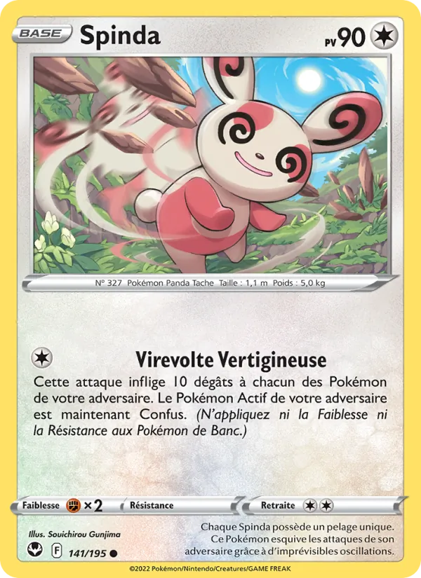 Spinda 141/195 — EB12 – Tempête Argentée — Carte Pokémon française