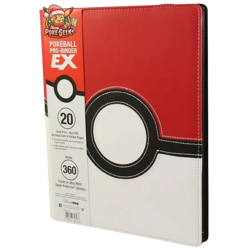 Ultra Pro – Portfolio Premium Pro-Binder Simili Cuir Pokéball – 360 Cases