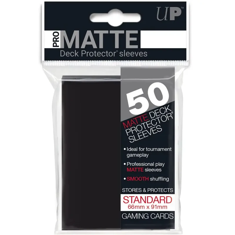 Ultra Pro – Sleeves Standard x50 PRO MATTE Non Glare – Noir
