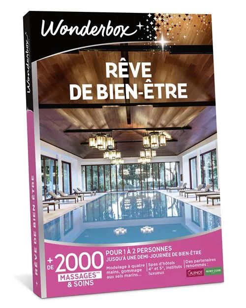 Coffret Cadeau Wonderbox Rêve de Bien-Être