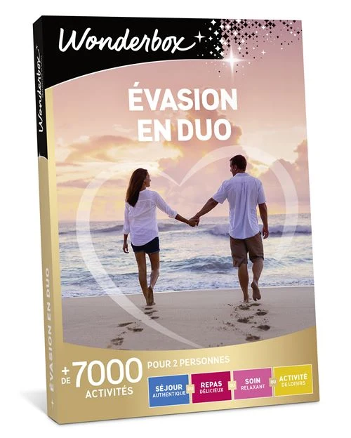 Coffret cadeau Wonderbox Evasion en duo