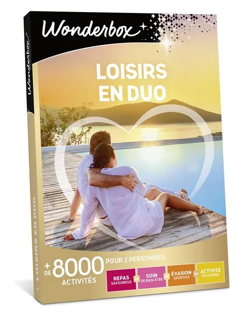 Coffret cadeau Wonderbox Loisirs en duo