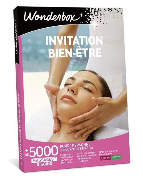 Coffret cadeau Wonderbox Invitation au bien-être