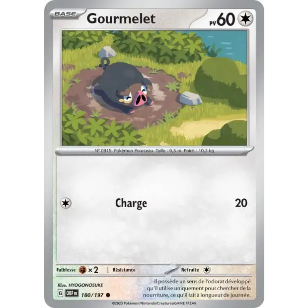 Commune - Pokemon - Flammes Obsidiennes - Gourmelet 180/197