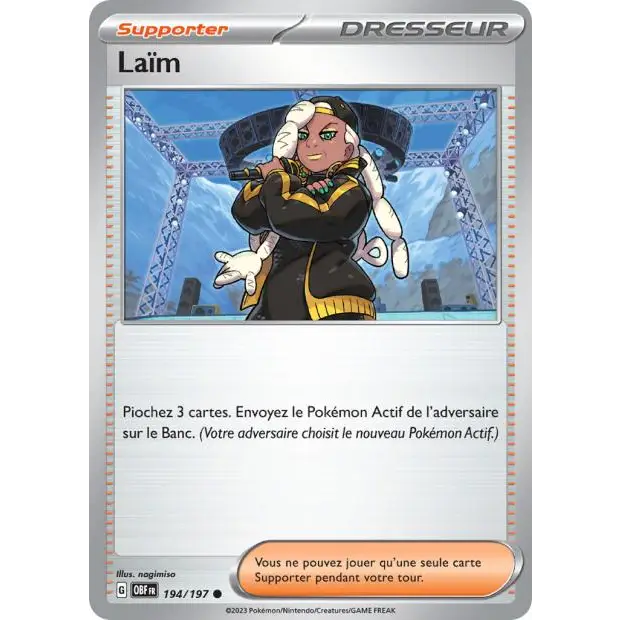 Commune - Pokemon - Flammes Obsidiennes - Laïm 194/197