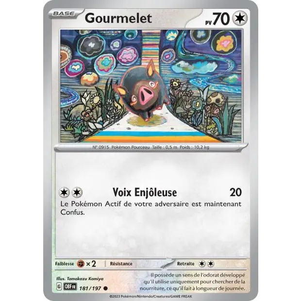 Commune - Pokemon - Flammes Obsidiennes - Gourmelet 181/197