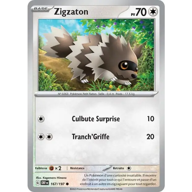 Commune - Pokemon - Flammes Obsidiennes - Zigzaton 167/197