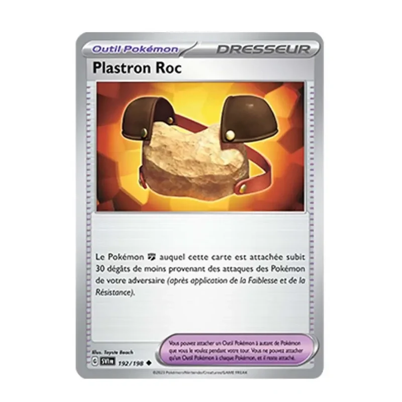 Peu commune Reverse - Pokemon - Écarlate et Violet de Base - Plastronc Roc 192/198