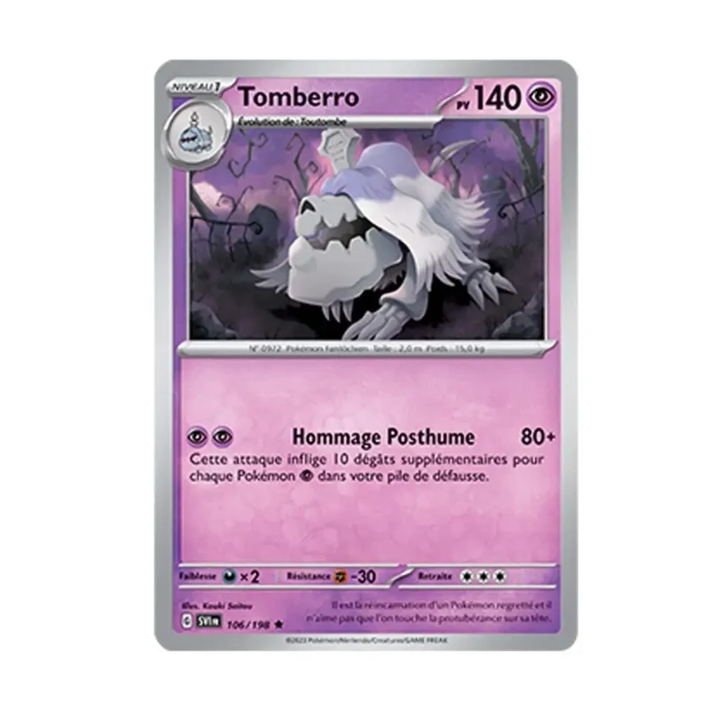 Holo - Pokemon - Écarlate et Violet de Base - Tomberro 106/198