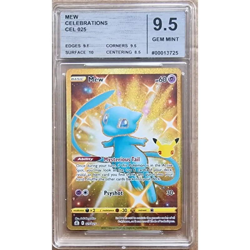 Carte Gradé 9.5 - Mew GOLD (CEL 025) Célébrations - Anglais
