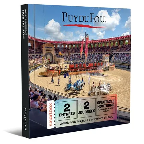 Coffret cadeau SmartBox Puy du Fou 2 tickets 2 journées