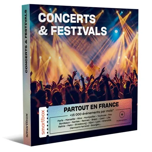 Coffret cadeau Smartbox Concerts & Festivals