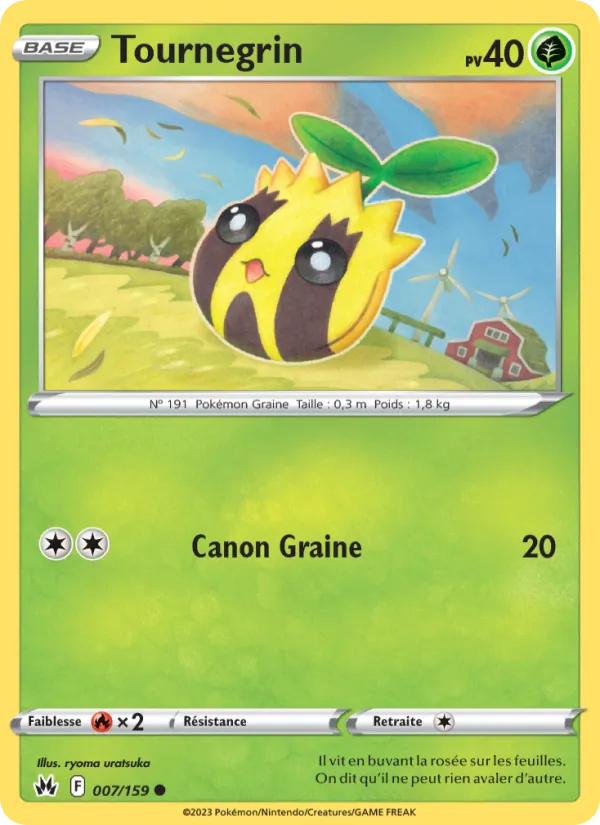 Tournegrin 7/159 — EB12.5 – Zénith Suprême — Carte Pokémon française