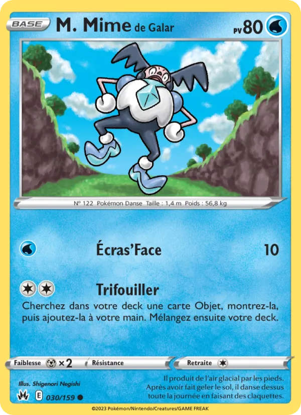 M. Mime de Galar 30/159 — EB12.5 – Zénith Suprême — Carte Pokémon française