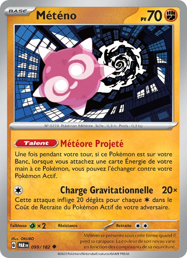 Météno 99/182 — EV04 – Faille Paradoxe — Carte Pokémon française