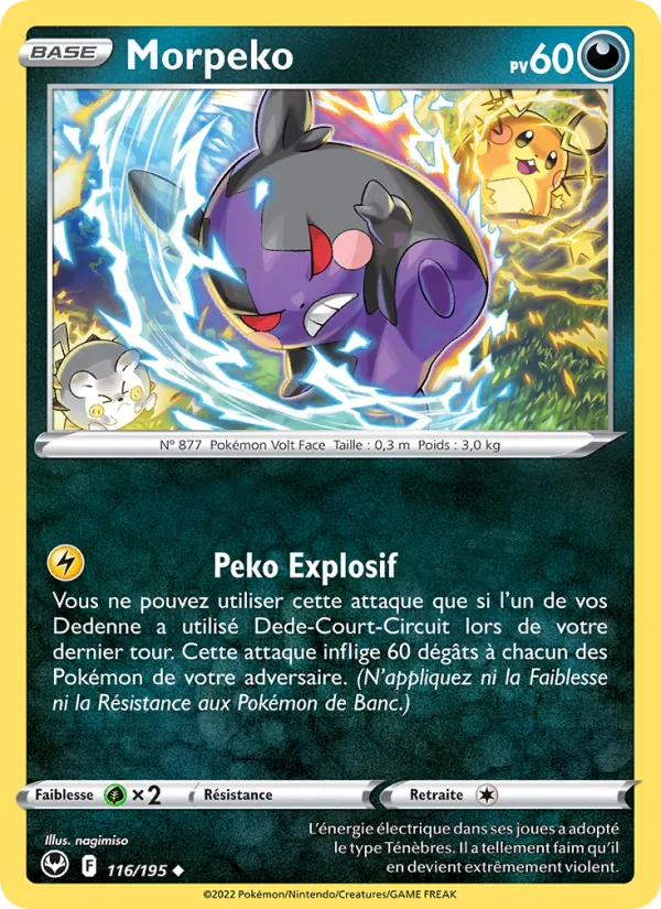 Morpeko 116/195 — EB12 – Tempête Argentée — Carte Pokémon française