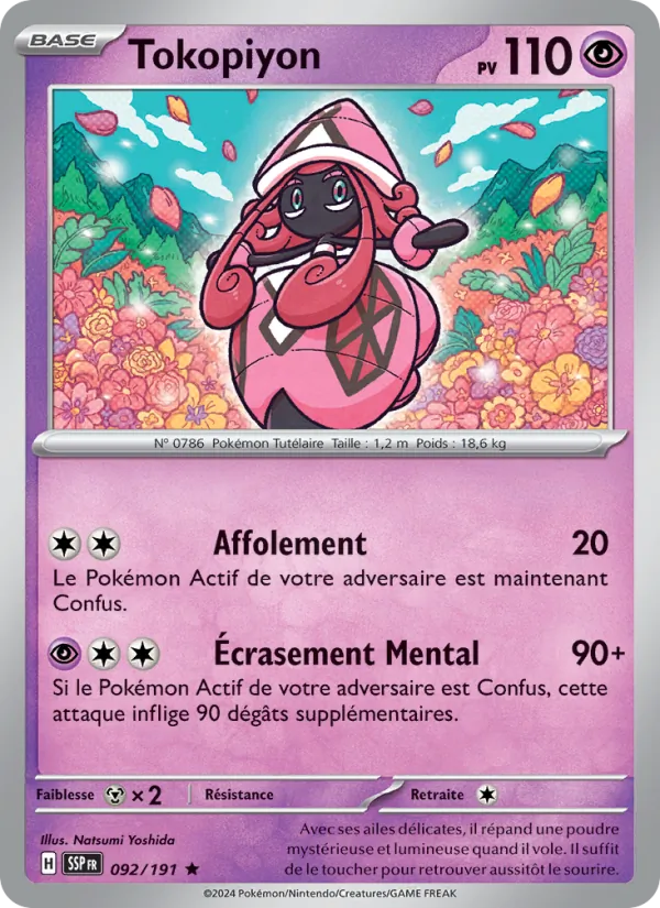 Tokopiyon 92/191 — EV08 – Étincelles Déferlantes — Carte Pokémon française