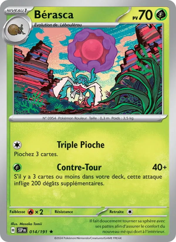 Bérasca 14/191 — EV08 – Étincelles Déferlantes — Carte Pokémon française
