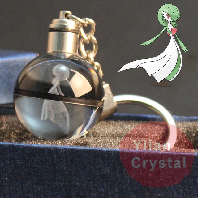 Pendentif Pokeball avec motifs Pokemon et changements de couleur