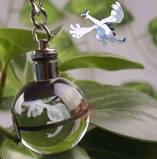 Pendentif Pokeball avec motifs Pokemon et changements de couleur