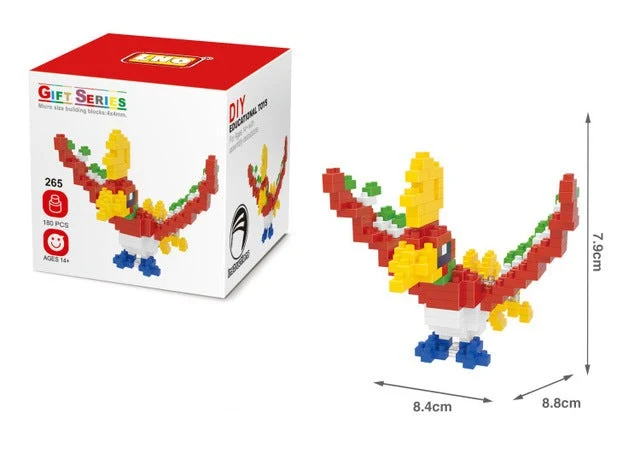 Figurines Klemm - Fiery Gel, Endive, Karnimani, Ho-Oh, Bauz, Robball ou Flamiau