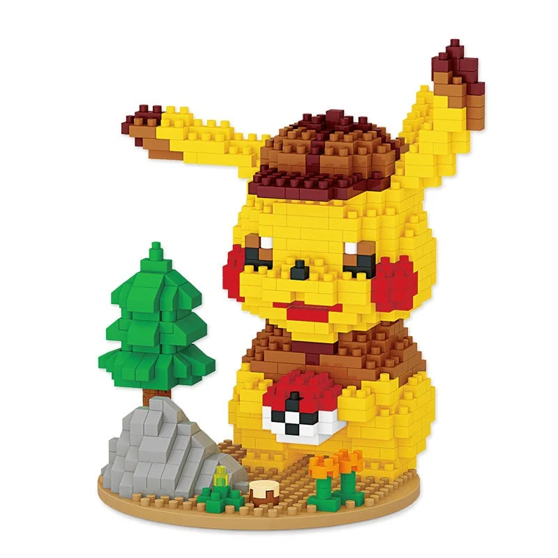 Jeu de blocs de construction Détective Pikachu Klemm (675 blocs de construction)