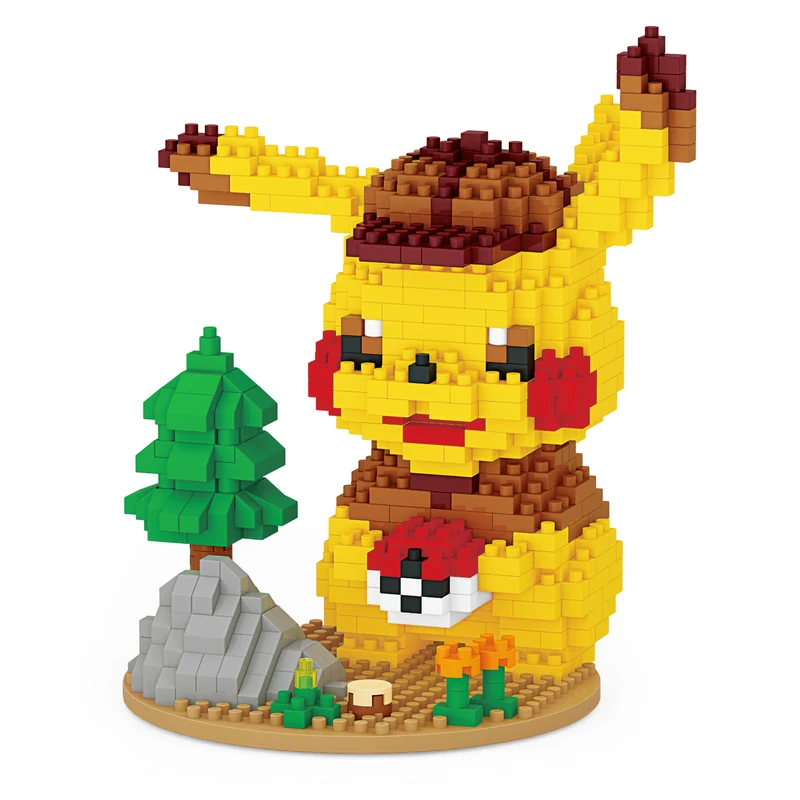 Jeu de blocs de construction Détective Pikachu Klemm (675 blocs de construction)