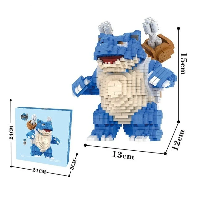 Turtok Blastoise Clamp Building Block Toy Figure (blocs de construction 1980)