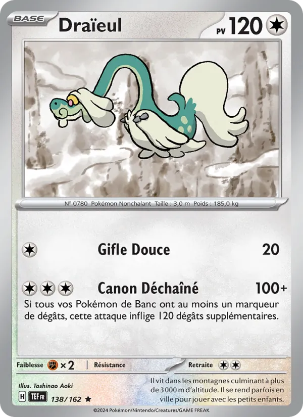 Draïeul 138/162 — EV05 – Forces Temporelles — Carte Pokémon française