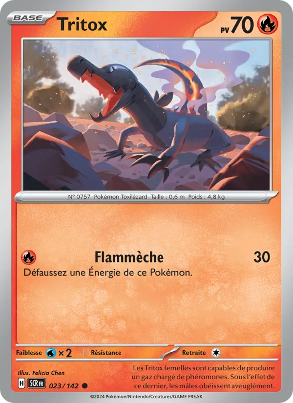 Tritox 23/142 — EV07 — Couronne Stellaire — Carte Pokémon française