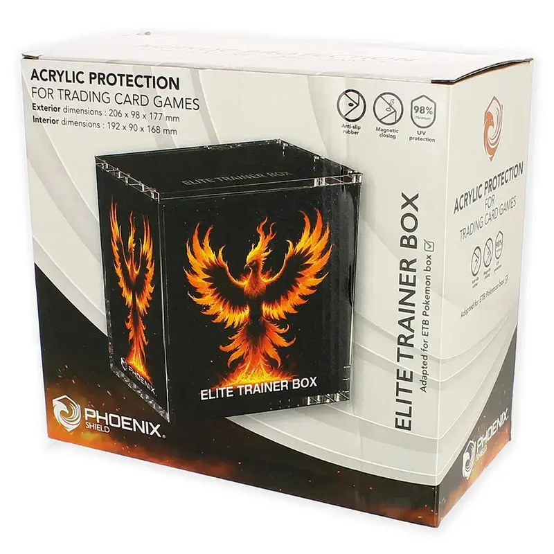 Phoenix Shield – Présentoir Acrylique pour ETB Pokémon