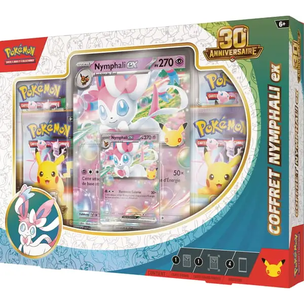 Coffret Pokémon 30e Anniversaire Nymphali-ex – Français