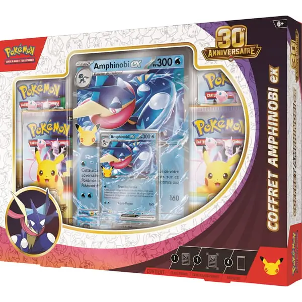 Coffret Pokémon 30e Anniversaire Amphinobi-ex – Français
